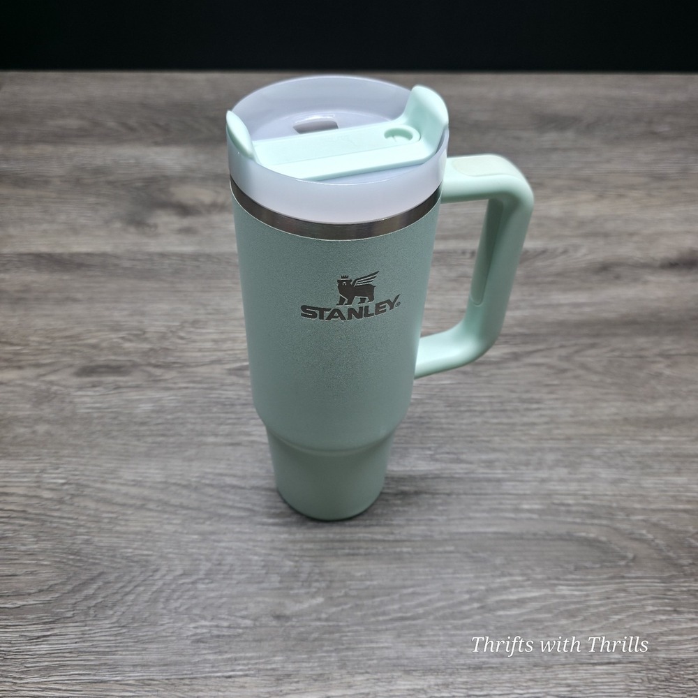 Stanley Quencher H2.0 FlowState 30oz Tumbler Mint Green Stainless Steel with Lid - Picture 2 of 16